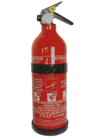 1kg Fire Extinguisher Dry Powder ABC and Bracket by Anaf